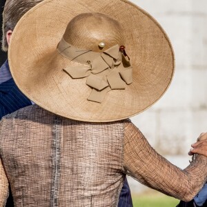 Le roi Willem-Alexander et la reine Maxima des Pays-Bas lors d'une visite d'état officielle à Lisbonne au Portugal, cérémonie de bienvenue avec le président portugais Marcelo Rebelo de Sousa et visite du monastère "dos Jerónimos" à Lisbonne le 10 octobre 2017.10/10/2017 - Lisbonne