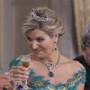 La reine Maxima des Pays-Bas et Marcelo Rebelo de Sousa (le président de la République portuguaise) - Le roi et la reine des Pays-Bas lors d'un dîner d'état au Palais national d'Ajuda lors de leur visite officielle à Lisbonne, le 10 octobre 2017.  Dutch royals at a state dinner at Palacio da Ajuda, Lisbon, Portugal - 10 Oct 201710/10/2017 - Lisbonne
