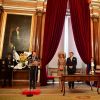 Le roi Willem-Alexander et la reine Maxima des Pays-Bas reçus par le maire de Lisbonne Fernando Medina lors d'une visite d'état au Portugal le 10 octobre 2017. 10/10/2017 - Lisbonne