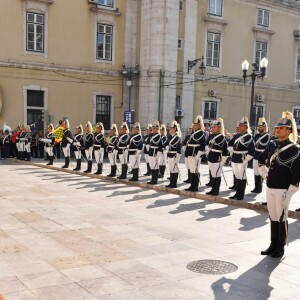 Le roi Willem-Alexander et la reine Maxima des Pays-Bas reçus par le maire de Lisbonne Fernando Medina lors d'une visite d'état au Portugal le 10 octobre 2017. 10/10/2017 - Lisbonne