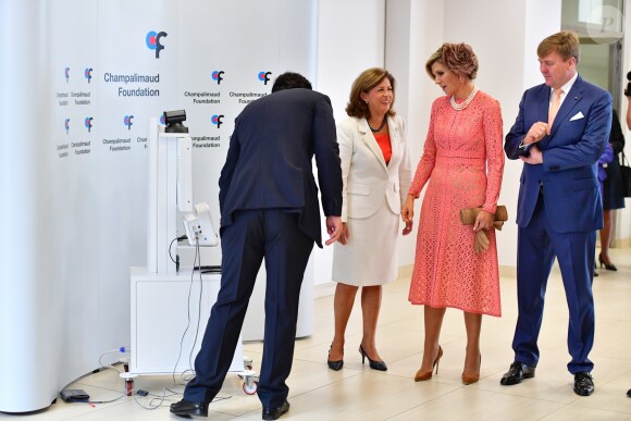 Le roi Willem-Alexander et la reine Maxima des Pays-Bas visitent la fondation Champalimaud lors d'une visite d'état au Portugal le 11 octobre 2017. 11/10/2017 - Lisbonne