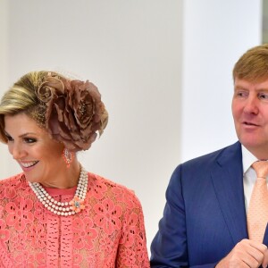 Le roi Willem-Alexander et la reine Maxima des Pays-Bas visitent la fondation Champalimaud lors d'une visite d'état au Portugal le 11 octobre 2017. 11/10/2017 - Lisbonne