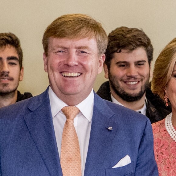 Le roi Willem Alexander et la reine Maxima des Pays-Bas visitent l'université de Lisbonne le 11 octobre 2017. 11/10/2017 - Lisbonne