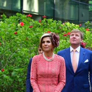 Le roi Willem-Alexander et la reine Maxima des Pays-Bas visitent la fondation Champalimaud lors d'une visite d'état au Portugal le 11 octobre 2017. 11/10/2017 - Lisbonne