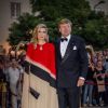 Le roi Willem-Alexander et la reine Maxima des Pays-Bas arrivent à un concert au théâtre national Dona Maria II à Lisbonne, Portugal, le 11 octobre 2017.  Dutch royals visit a concert at Teatro Nacional de Dona Maria II, in Lisbon, Portugal on October 11, 2017.11/10/2017 - Lisbonne