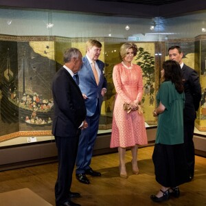 Le roi Willem-Alexander et la reine Maxima des Pays-Bas visitent le musée d'art (Le Museu Nacional de Arte Antiga de Lisbonne) à Lisbonne, Portugal, le 11 octobre 2017.  Dutch royals visit the "Museu Nacional de Arte Antiga", in Lisbon, Portugal on October 11, 201711/10/2017 - Lisbonne