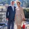 La reine Maxima des Pays-Bas et le roi Willem Alexander visitent Palais national de Sintra lors de leur voyage au Portugal le 12 octobre 2017. 12/10/2017 - Sintra