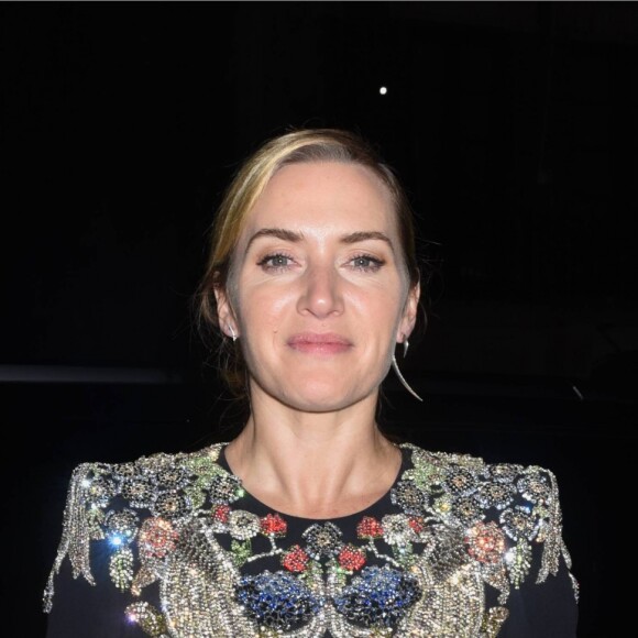 Kate Winslet et son mari Ned Rocknroll arrivent à la soirée de clôture du 55ème Festival du Film de New York, le 14 octobre 2017