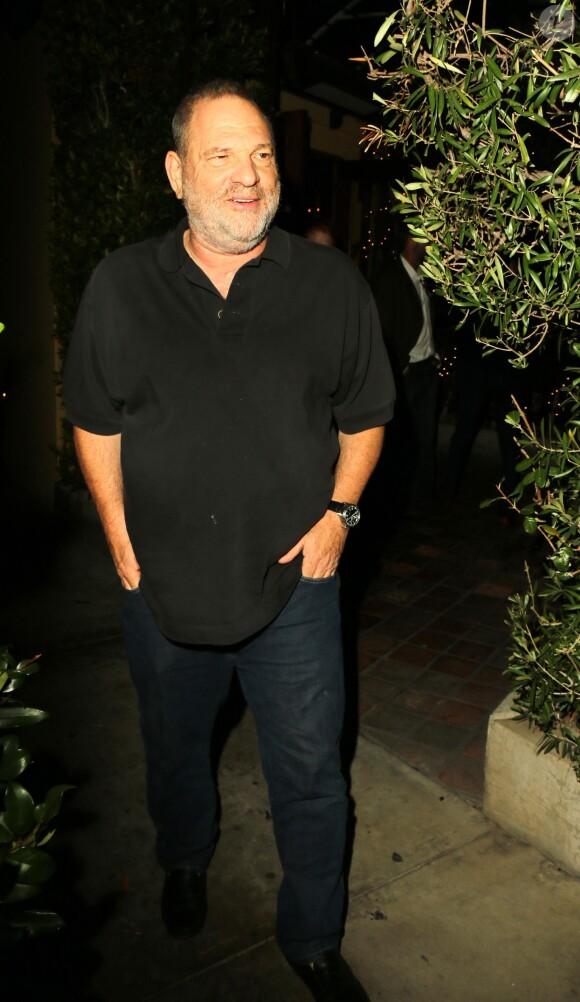 Harvey Weinstein est allé dîner avec Quentin Tarantino au restaurant AGO à West Hollywood, le 10 août 2017