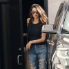 Exclusif - Amal Clooney quitte un salon de beauté à Beverly Hills. Los Angeles, le 6 octobre 2017. © CPA/Bestimage