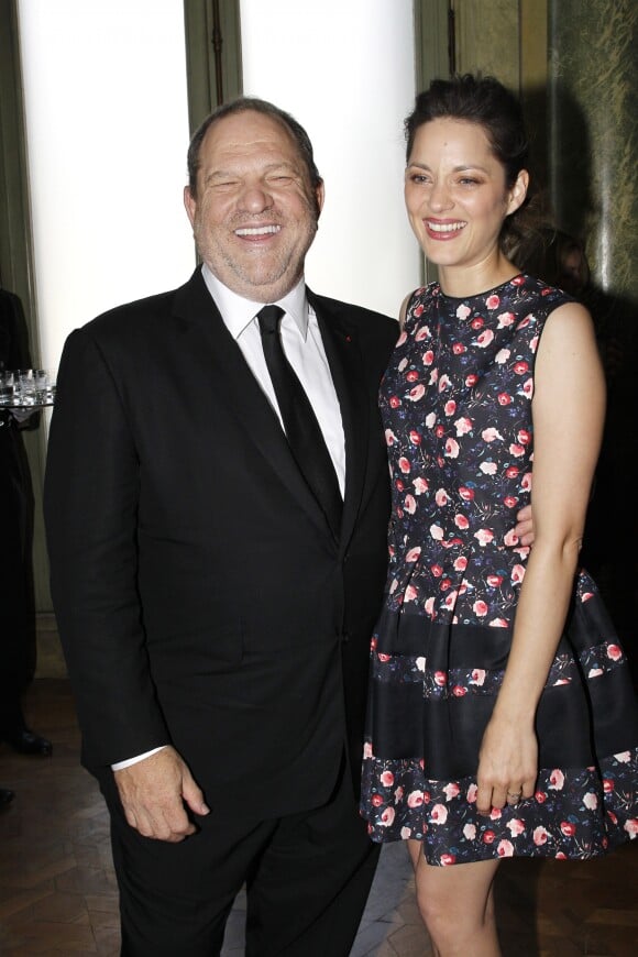 Harvey Weinstein, Marion Cotillard - Défilé Dior à Paris en 2012