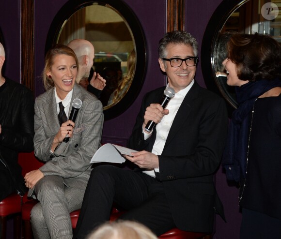 Ryan Knighton, Marc Forster, Blake Lively et Ira Glass à New York, le 16 octobre 2017.