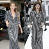Blake Lively et Gigi Hadid portent une tenue Chanel, collection prêt-à-porter automne-hiver 2017. New York, le 16 septembre 2017.