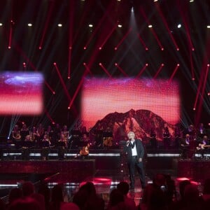 Exclusif - Michel Sardou - Enregistrement de l'émission "Dernier Show" de Michel Sardou, qui sera diffusée le 21 octobre en prime time sur France 2, depuis le Palais des Sports à Paris, le 12 septembre 2017.  © Pierre Perusseau / Bestimage