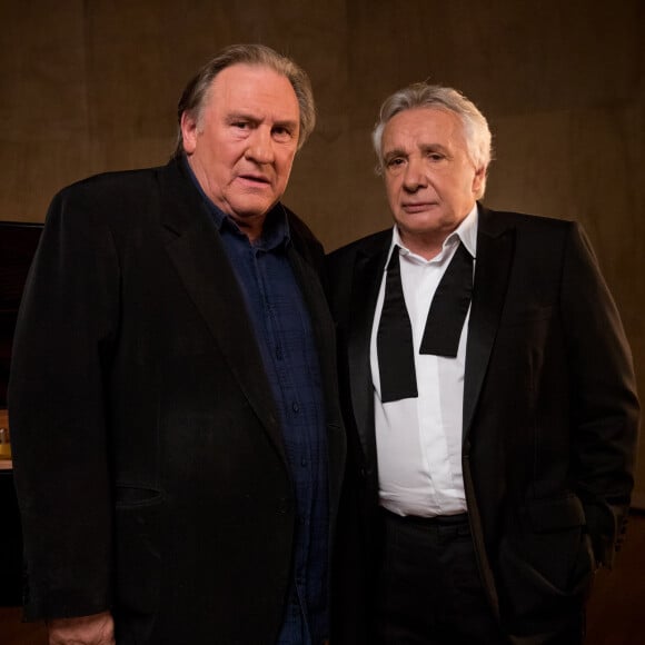 Exclusif - Gérard Depardieu lors de l'enregistrement du "Dernier Show" de Michel Sardou au Palais des Sports à Paris, le 15 septembre 2017 © Cyril Moreau / Bestimage