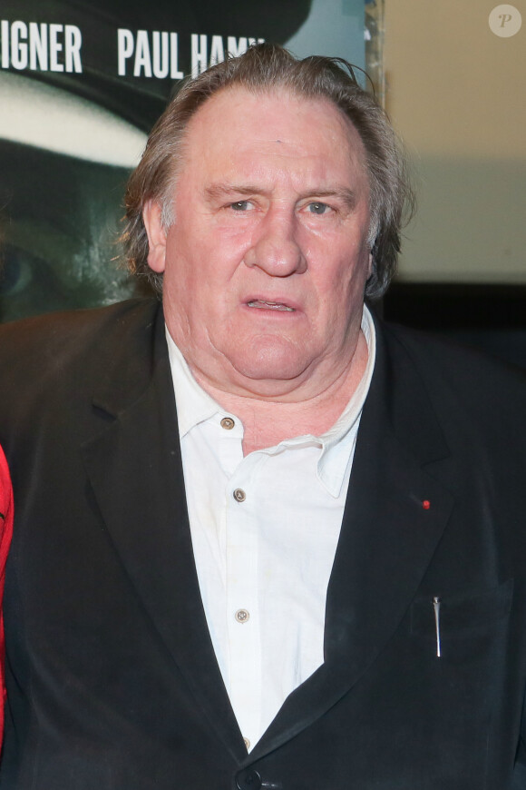 Gérard Depardieu - Avant-première du film "Le divan de Staline" à l'UGC Ciné Cité les Halles à Paris, le 10 janvier 2017 . © CVS/Bestimage