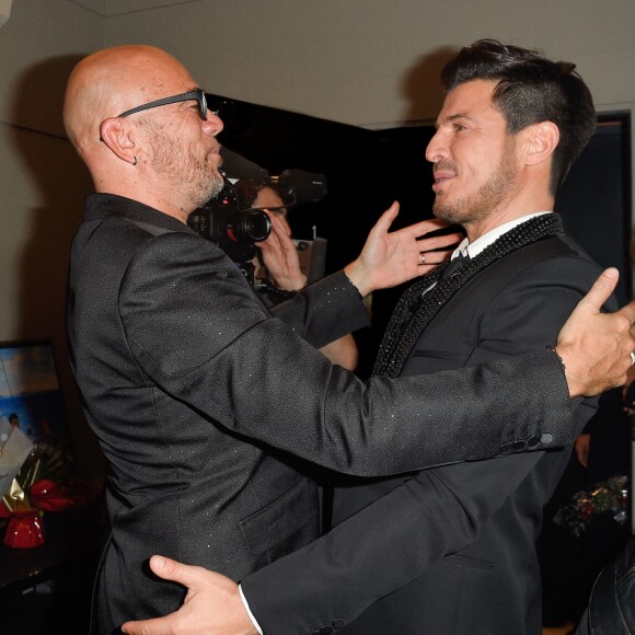 Exclusif - Vincent Niclo et Pascal Obispo - Vincent Niclo en concert à l'Olympia lors de sa tournée "Entre vous et moi" à Paris le 30 septembre 2017. C'est la 4e fois en 5 ans que l'artiste se produit sur la célèbre scène de l'Olympia. © Coadic Guirec/Bestimage