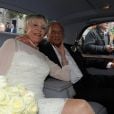  Michael Winner et sa femme Geraldine (Lynton-Edwards) lors de leur mariage, le 19 septembre 2011 à Londres. 