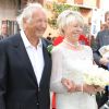 Michael Winner et sa femme Geraldine (Lynton-Edwards) lors de leur mariage, le 19 septembre 2011 à Londres.