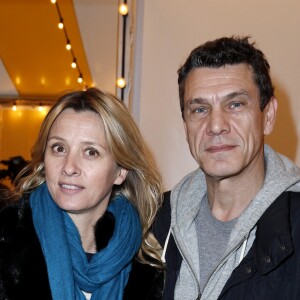 Marc Lavoine et sa femme Sarah - People au défilé "Bonpoint" pendant la fashion week de Paris, le 27 janvier 2016. © Olivier Borde/Bestimage