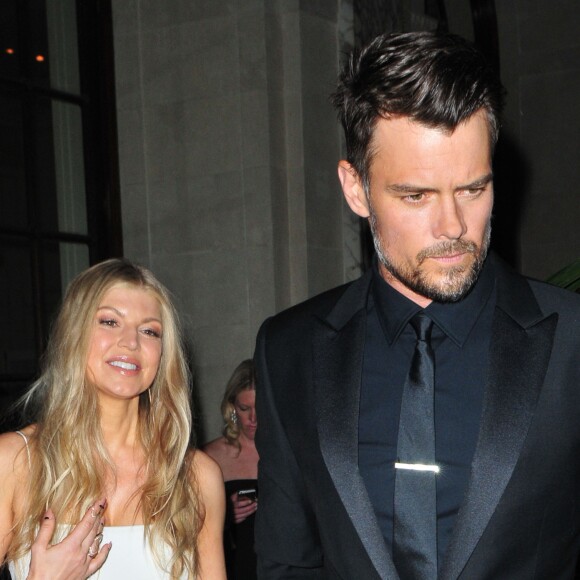 Fergie et son mari Josh Duhamel à leur arrivée au gala de l'amfAR à New York. Le 10 juin 2014.