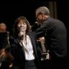 Jane Birkin en concert sur la scène du Grand Rex dans le cadre de sa tournée "Gainsbourg, Le Symphonique" à Paris le 26 octobre 2017. © Alain Guizard/Bestimage