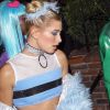 Kendall Jenner, Hailey Baldwin et Justine Skye déguisées en ‘Supers Nanas' arrivent à une soirée Halloween à West Hollywood, le 31 octobre 2017