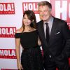 Alec Baldwin et sa femme Hilaria à la soirée de lancement du magazine Hola USA qui se tenait au magasin Porcelanosa à New York, le 29 septembre 2016.