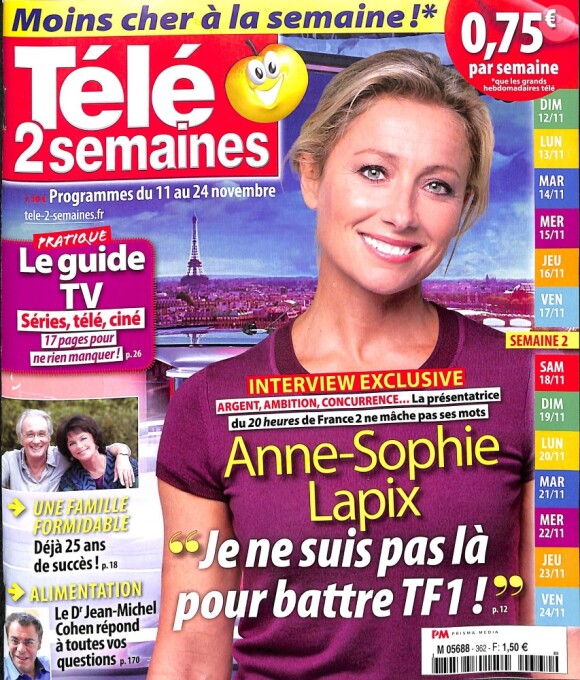 Magazine "Télé 2 Semaines", en kiosques à partir de lundi 6 novembre 2017.