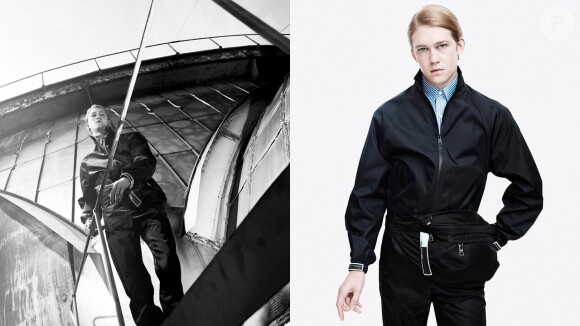 Joe Alwyn, petit ami de Taylor Swift, figure sur la campagne publicitaire printemps-été 2018 de Prada. Photo par Willy Vanderperre.