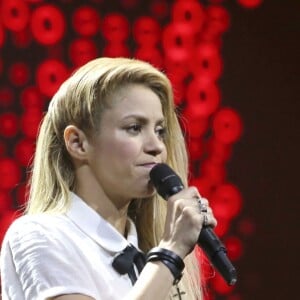 Shakira sur la scène de la Barclaycard Arena lors du Global Citizen Festival à Hambourg, le 6 juillet 2017. © Future-Image via Zuma Press/Bestimage