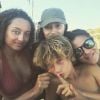Joalukas Noah, le petit dernier de Yannick Noah, publie une photo avec ses trois soeurs Eleejah, Jenaye et Yelena. Instagram, le 10 novembre 2017. 