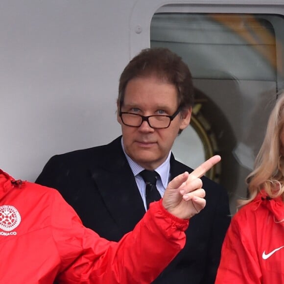 Le prince Albert de Monaco et le prince Andrew, Duc d'York, parrains de la branche monégasque de l'association britannique Outward Bond, étaient réunis le 8 novembre 2017 au port Hercule en principauté pour la première édition de la régate d'aviron The Princes' Cup. © Bruno Bebert / Bestimage