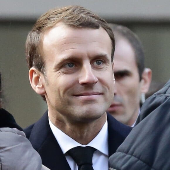 Le Président de la République, Emmanuel Macron lors de la commémoration du second anniversaire des attentats du 13 novembre 2015 au Bataclan à Paris le 13 novembre 2017. © Stéphane Lemouton / Bestimage