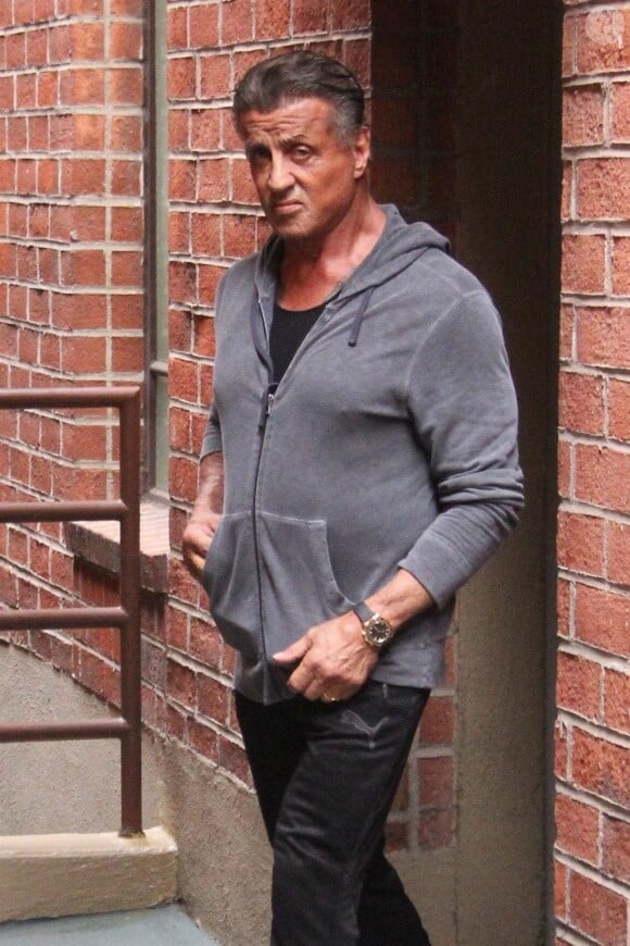 Sylvester Stallone à la sortie d'un centre médical à Beverly Hills, le 1er novembre 2017