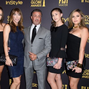 Sylvester Stallone et Jennifer Flavin avec leurs filles, Scarlet Rose Stallone, Lorenzo Soria, Sophia Rose Stallone et Sistine Rose Stallon - 10/11/2016 - Los Angeles