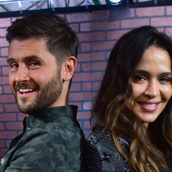 Exclusif - Christophe Beaugrand et Leïla Ben Khalifa lors d'une interview donnée pour Pure People dans les locaux de Webedia à Levallois Perret le 17 novembre 2017. © Giancarlo Gorassini / Bestimage