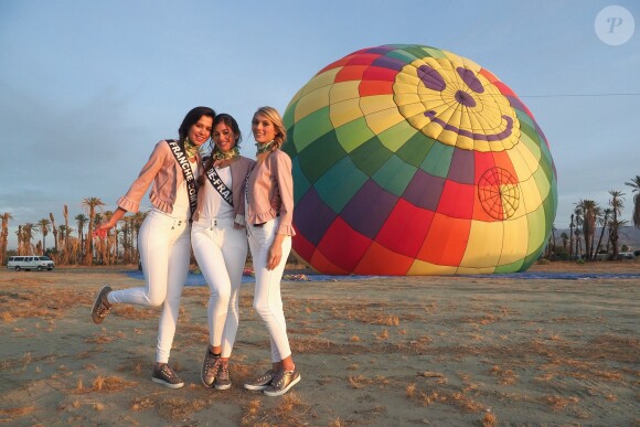 Les Miss régionales en Californie, le 20 novembre 2017 lors d'une activité montgolfière.