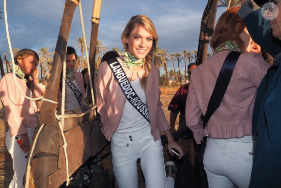 Miss Languedoc-Roussillon en Californie, le 20 novembre 2017 lors d'une activité montgolfière.