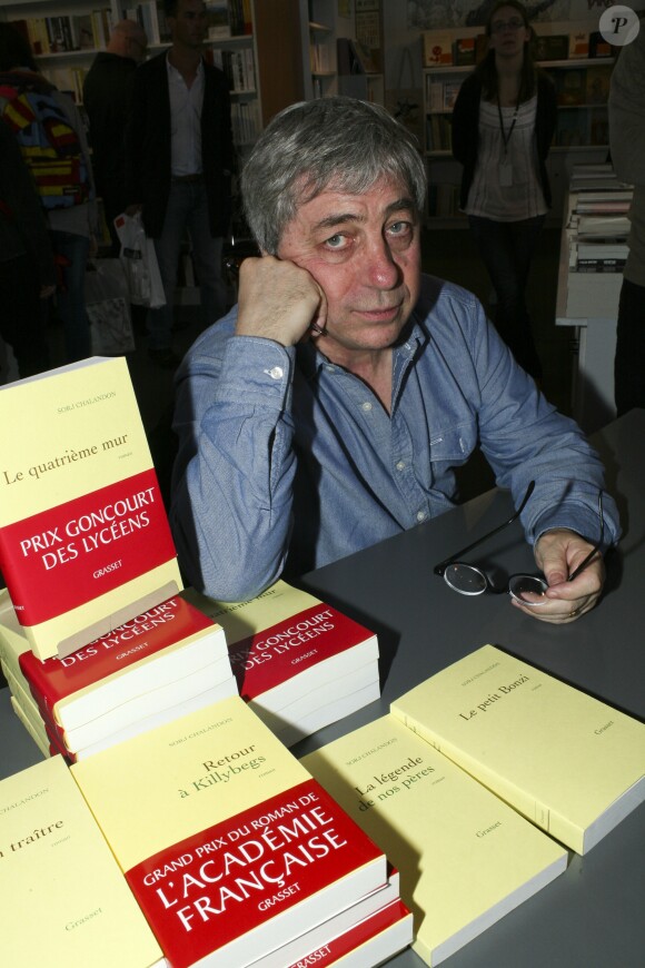 Sorj Chalandon - 34e édition du Salon du Livre à Paris, Porte de Versailles, le 22 mars 2014.