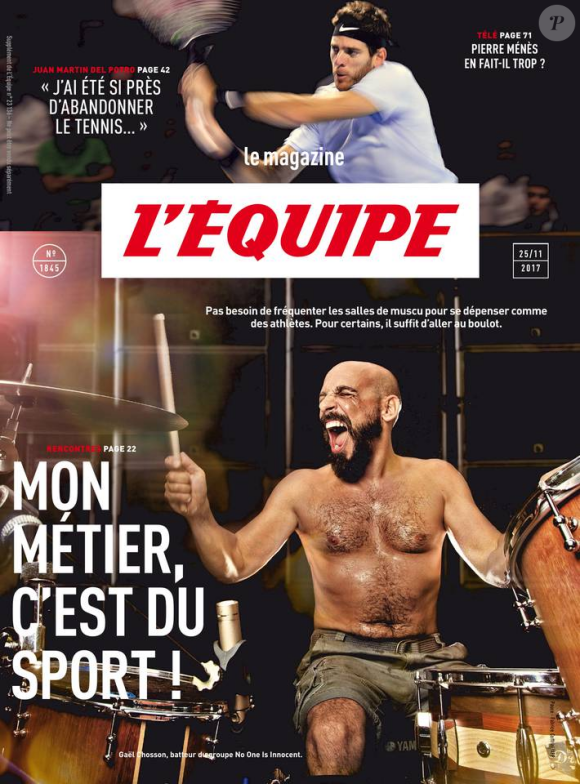 Couverture du "Magazine L'Equipe" en kiosques le 25 novembre 2017.