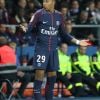 Kylian Mbappé lors du match de Ligue 1 "PSG - OL (2-0)" au Parc des Princes à Paris, le 17 septembre 2017. © Cyril Moreau/Bestimage