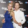 Elodie Gossuin (robe Christophe Guillarmé) et son danseur Christian Millette lors du photocall de présentation du jury et des nouveaux couples de "Danse avec les Stars" au siège de TF1 à Boulogne-Billancourt, le 28 septembre 2017. © Pierre Pérusseau/Bestimage