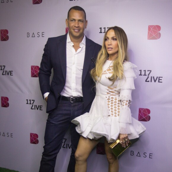 Jennifer Lopez et Alex Rodriguez à Dubaï, le 16 novembre 2017.