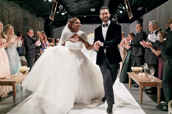Mariage de Serena Williams et Alexis Ohanian Sr. à la Nouvelle-Orléans. Le 16 novembre 2017.