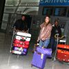 Semi-exclusif - Iris Mittenaere, Miss Univers 2016, arrive de Los Angeles à l'aéroport de Paris-Charles-de-Gaulle.