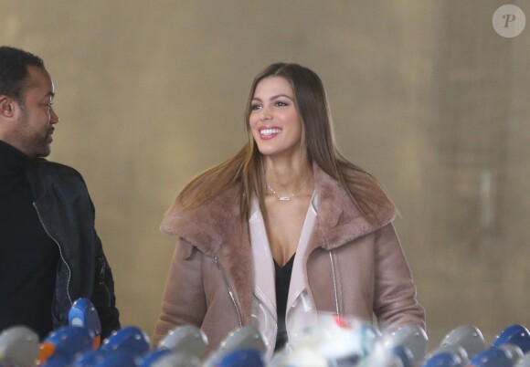 Semi-exclusif - Iris Mittenaere, Miss Univers 2016, arrive de Los Angeles à l'aéroport de Paris-Charles-de-Gaulle.