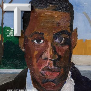 JAY Z en couverture du nouveau numéro de "T: The New York Times Style Magazine". Peinture par Henry Taylor.