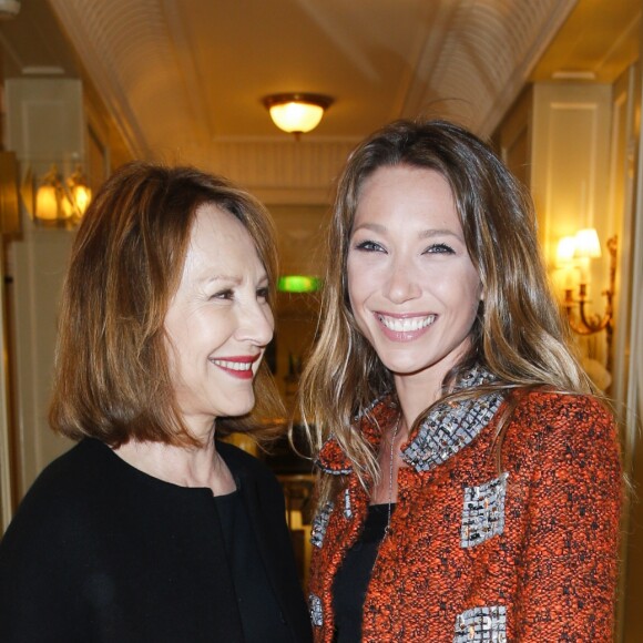 Nathalie Baye et sa fille Laura Smet - Soirée des "Révélations César 2015" à l'hôtel Meurice à Paris le 12 janvier 2015.