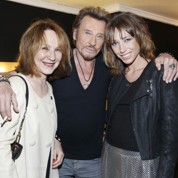 Exclusif - Nathalie Baye et Laura Smet - People au concert de Johnny Hallyday au POPB de Bercy a Paris - Jour 2. Le 15 juin 2013.